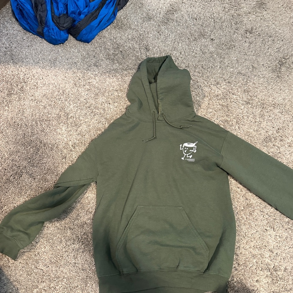 Franklin Coffee Olive Green Hoodie